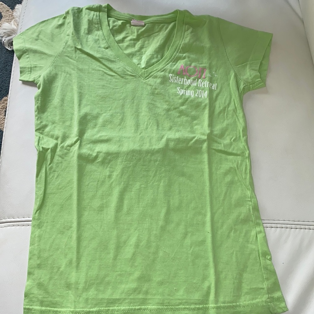 Alpha Omicron Pi 2014 V-Neck Tee